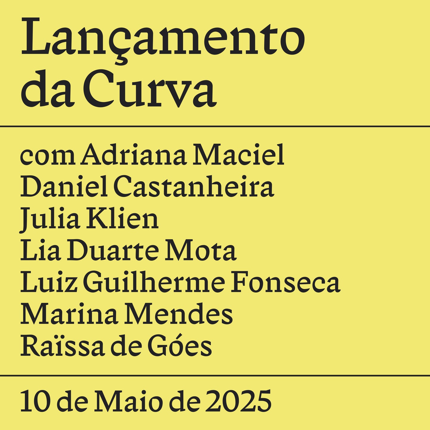 Lançamento da Curva