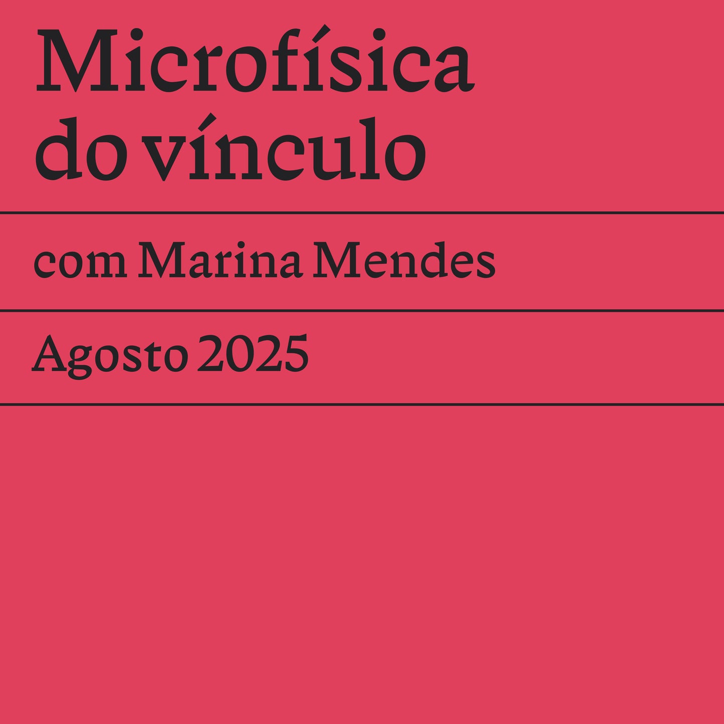 Microfísica do vínculo